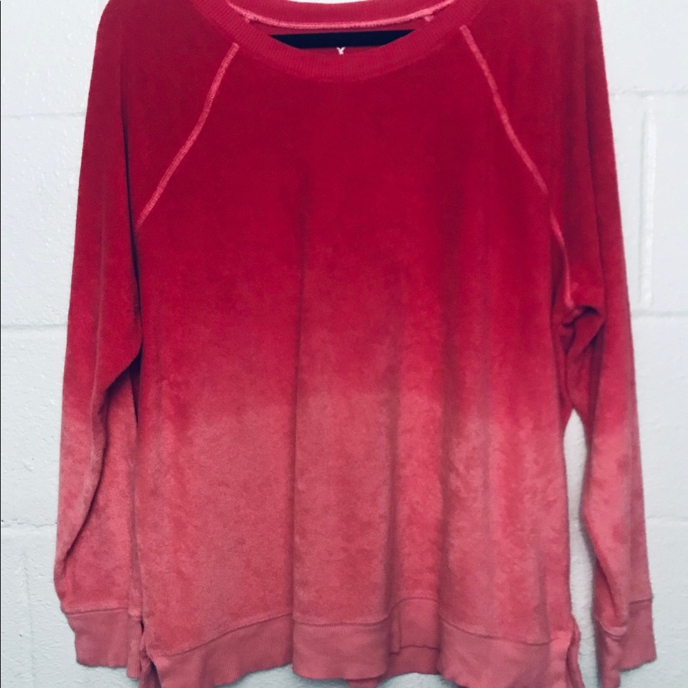 American eagle soft and sexy pink ombré sweater!